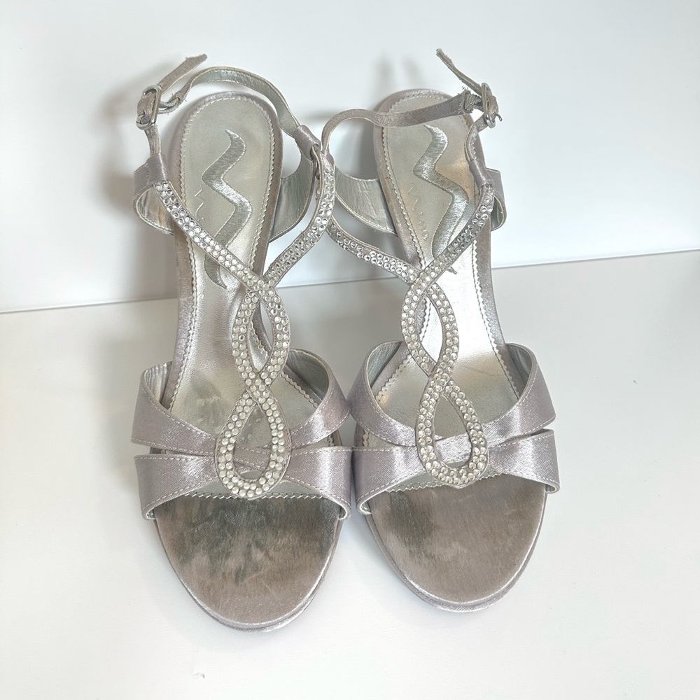 Nina Rhinestone Heel Sandals - Picture 4 of 4